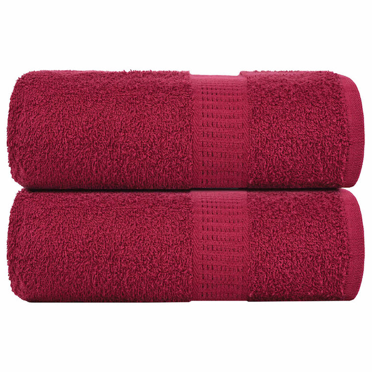 Vidaxl SOAP Wipes 2 ST 30X30 CM 360 G M² 100% Coton Bourgogne rouge