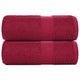 Vidaxl Guest Wipes 2 PCS 30x50 cm 360 g m² 100% coton Bourgogne rouge