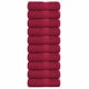 Vidaxl Guest Wipes 10 PCS 30x50 cm 360 g m² 100% coton Bourgogne rouge