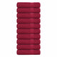 Serviettes de douche vidaxl 10e 70x140cm 360g m² 100% coton rouge borgogne rouge