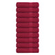 Serviettes de bain vidaxl 10 ST 100x150cm 360 g m² 100% coton rouge bourgogne rouge