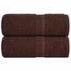 Vidaxl Guest Wipes 2 ST 30x50 cm 360 g m² 100% coton brun