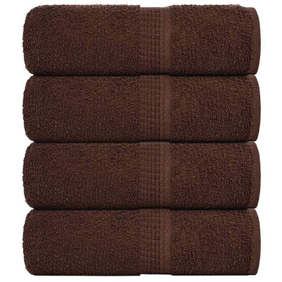 Vidaxl Guest Wipes 4 ST 30x50 cm 360 g m² 100% coton brun