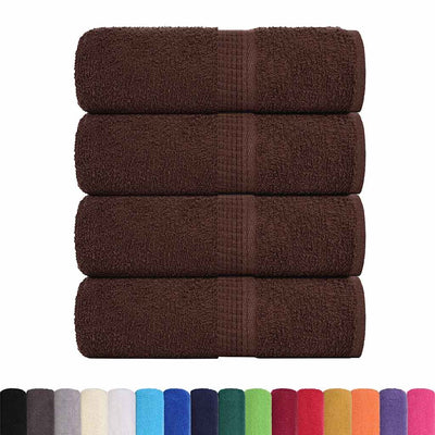 Vidaxl Guest Wipes 4 ST 30x50 cm 360 g m² 100% coton brun