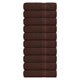 Serviettes de douche vidaxl 10 st 70x140 cm 360 g m² 100% coton brun