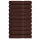 Serviettes de sauna vidaxl 10 ST 80x200 cm 360 g m² 100% coton brun