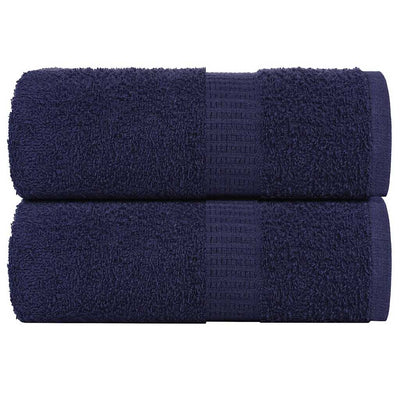 Vidaxl Soap Wipes 2 ST 30x30 cm 360 g m² 100% Coton Navy Blue
