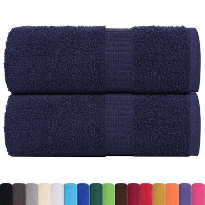 Vidaxl Soap Wipes 2 ST 30x30 cm 360 g m² 100% Coton Navy Blue