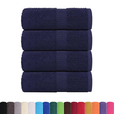 Vidaxl Soap Wipes 4 ST 30X30 CM 360 G M² 100% Coton Navy Bleu