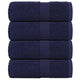 Vidaxl Guest Wipes 4 PCS 30x50 cm 360 g m² 100% Cotton Navy Blue