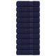 Serviettes vidaxl 10 ST 50x100 cm 360 g m² 100% coton bleu marine