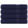 Serviettes vidaxl 4 pcs 100x200 cm 360 g m² 100% coton bleu marine