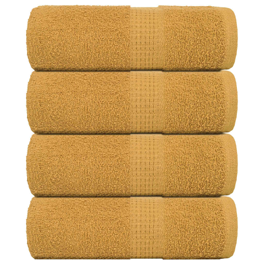 Vidaxl Soap Wipes 4 ST 30x30 cm 360 g m² 100% coton or de couleur