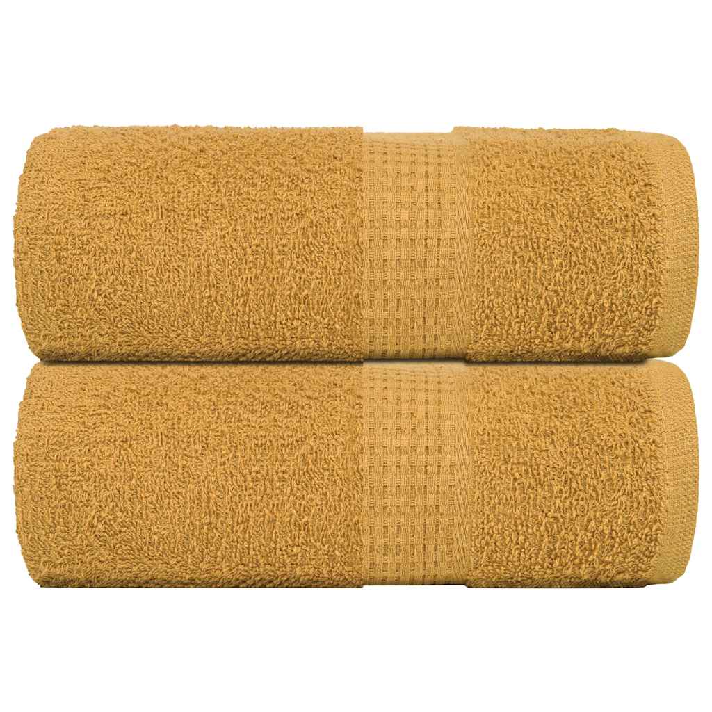 Vidaxl Guest Wipes 2 ST 30x50 cm 360 g m² 100% coton or couleur
