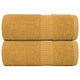 Vidaxl Guest Wipes 2 ST 30x50 cm 360 g m² 100% coton or couleur
