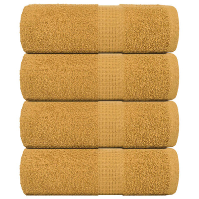 Vidaxl Guest Wipes 4 PCS 30x50 cm 360 g m² 100% coton or couleur