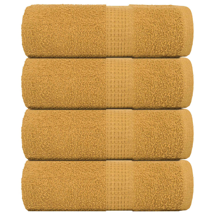 Vidaxl Guest Wipes 4 PCS 30x50 cm 360 g m² 100% coton or couleur
