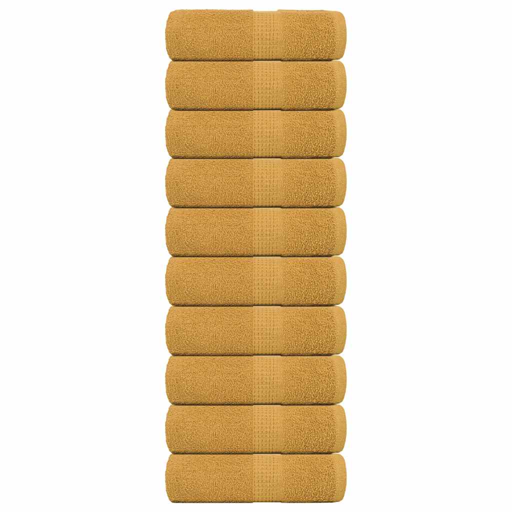 Vidaxl Guest Wipes 10 PCS 30x50 cm 360 g m² 100% coton or couleur