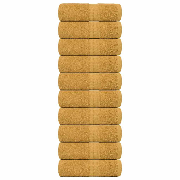 Vidaxl Guest Wipes 10 PCS 30x50 cm 360 g m² 100% coton or couleur