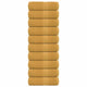 Vidaxl Guest Wipes 10 PCS 30x50 cm 360 g m² 100% coton or couleur