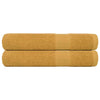 Serviettes vidaxl 2 pcs 100x200 cm 360 g m² 100% coton or de couleur