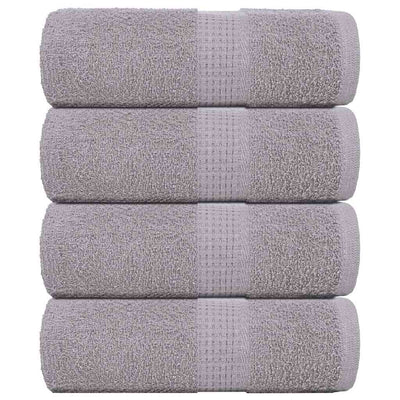 Vidaxl Soap Wipes 4 ST 30x30 cm 360 g m² 100% coton gris