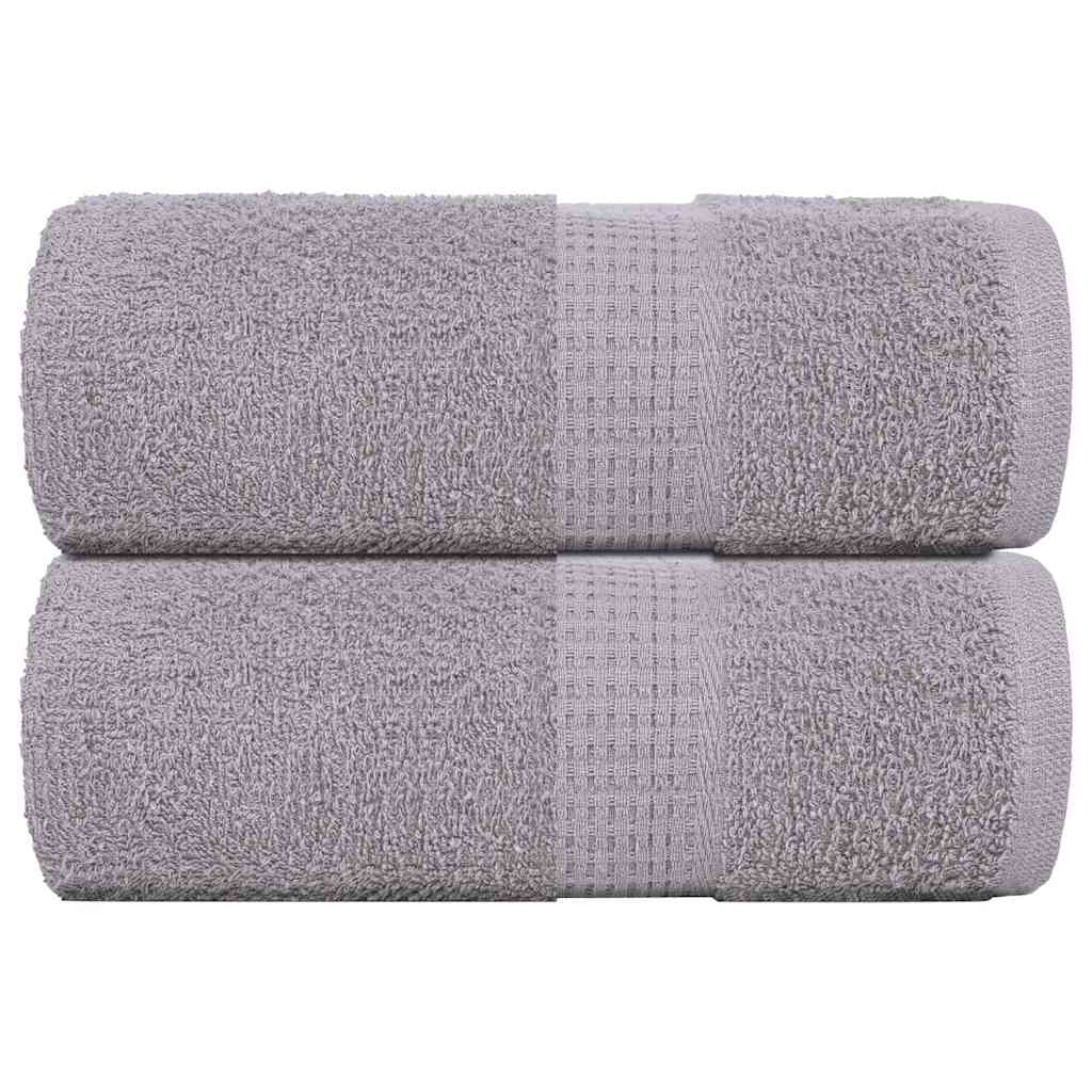 Vidaxl Guest Wipes 2 ST 30x50 cm 360 g m² 100% coton gris