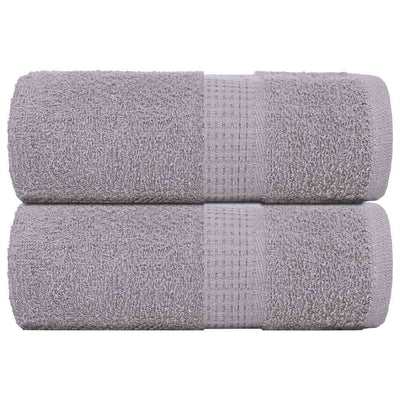 Vidaxl Guest Wipes 2 ST 30x50 cm 360 g m² 100% coton gris