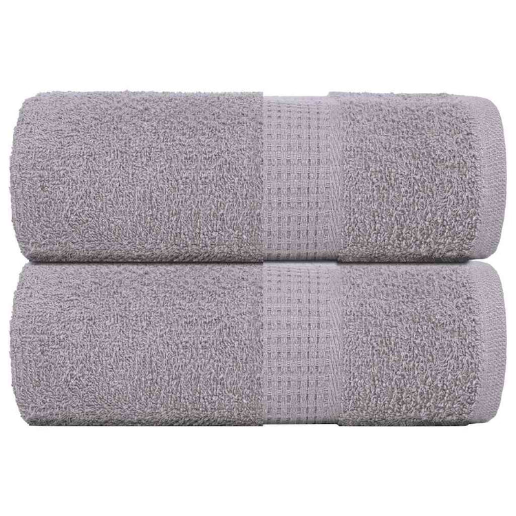 Vidaxl Guest Wipes 2 ST 30x50 cm 360 g m² 100% coton gris