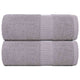 Vidaxl Guest Wipes 2 ST 30x50 cm 360 g m² 100% coton gris