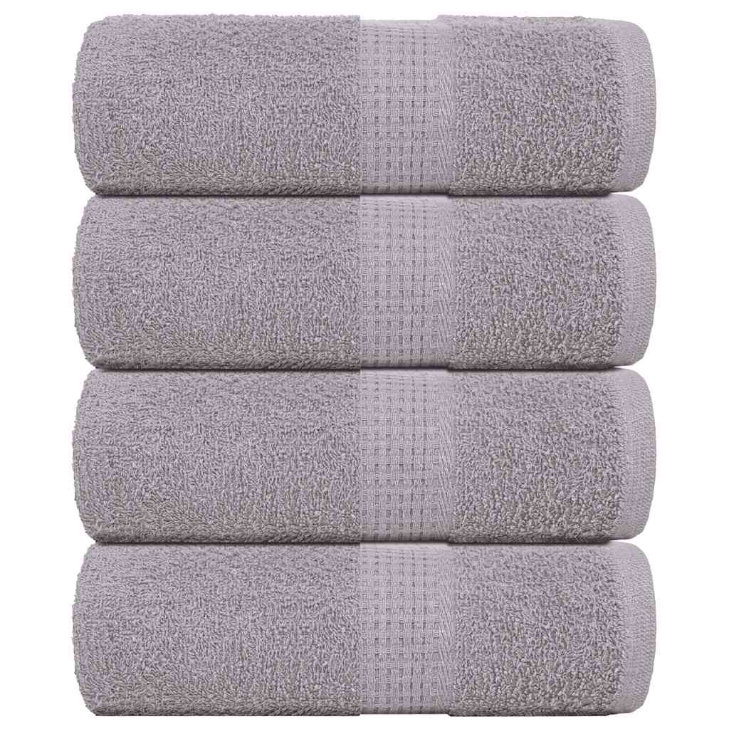 Vidaxl Guest Wipes 4 PCS 30x50 cm 360 g m² 100% coton gris