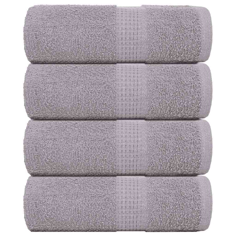 Vidaxl Guest Wipes 4 PCS 30x50 cm 360 g m² 100% coton gris