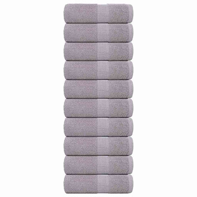 Vidaxl Guest Wipes 10 PCS 30x50 cm 360 g m² 100% coton gris