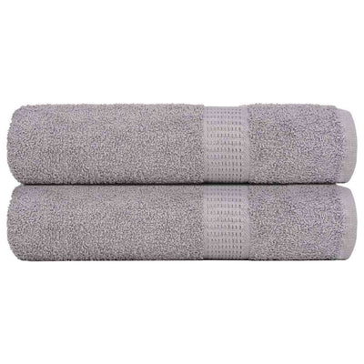 Serviettes Vidaxl 2 ST 50x100 cm 360 g m² 100% coton gris
