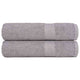 Serviettes Vidaxl 2 ST 50x100 cm 360 g m² 100% coton gris