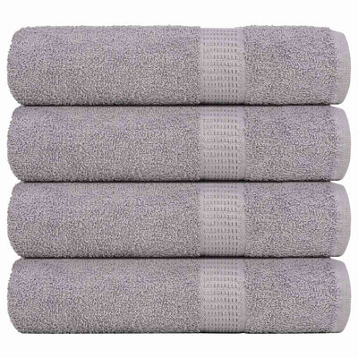 Serviettes Vidaxl 4 ST 50x100 cm 360 g m² 100% coton gris