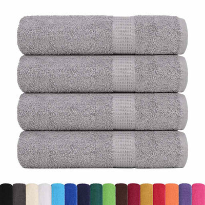 Serviettes Vidaxl 4 ST 50x100 cm 360 g m² 100% coton gris