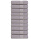 Serviettes Vidaxl 10 ST 50x100 cm 360 g m² 100% coton gris