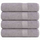 Serviettes de bain vidaxl 4 pc 100x150 cm 360 g m² 100% coton gris