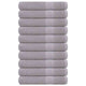 Serviettes de sauna vidaxl 10 ST 80x200 cm 360 g m² 100% coton gris