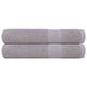 Serviettes vidaxl 2 pcs 100x200 cm 360 g m² 100% coton gris
