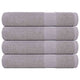 Serviettes Vidaxl 4 PCS 100x200 cm 360 g m² 100% coton gris