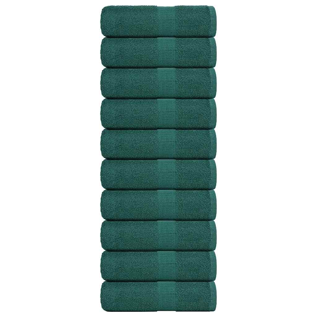 Vidaxl SOAP Wipes 10 ST 30x30 cm 360 g m² 100% coton vert