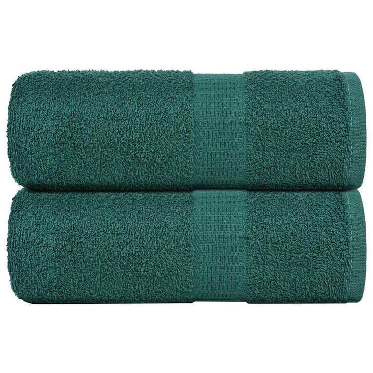 Vidaxl Guest Wipes 2 ST 30x50 cm 360 g m² 100% coton vert
