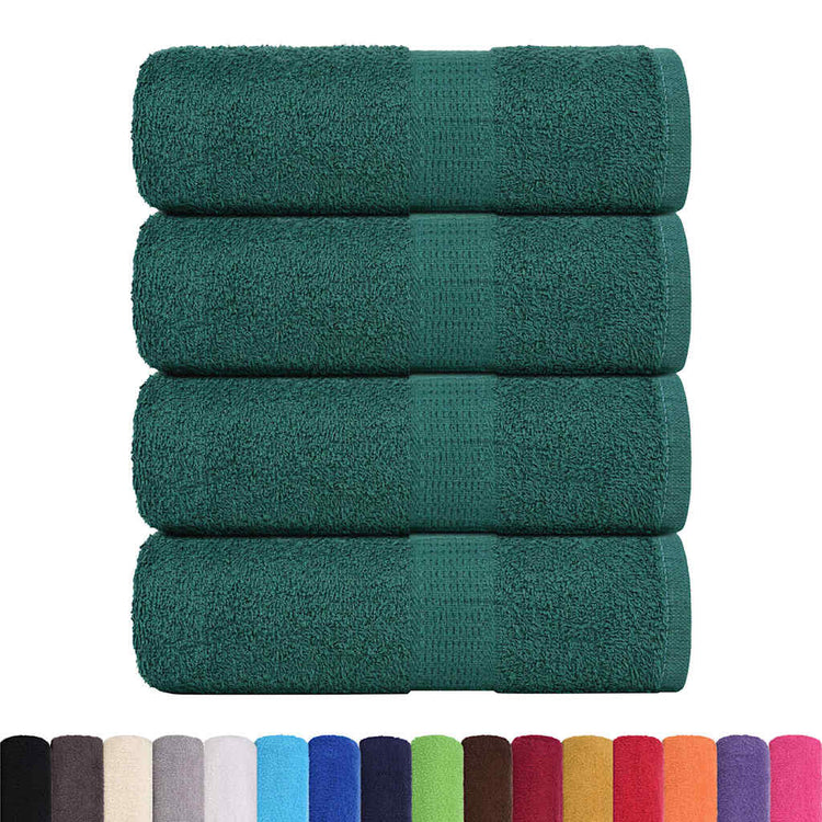Vidaxl Guest Wipes 4 ST 30x50 cm 360 g m² 100% coton vert