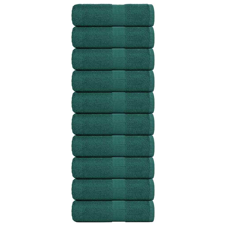 Vidaxl Guest Wipes 10 PCS 30x50 cm 360 g m² 100% coton vert