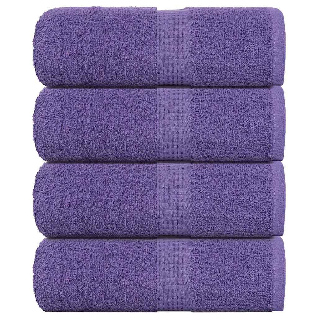 Vidaxl Soap Wipes 4 ST 30x30 cm 360 g m² 100% coton violet
