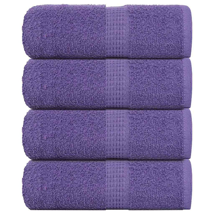 Vidaxl Soap Wipes 4 ST 30x30 cm 360 g m² 100% coton violet