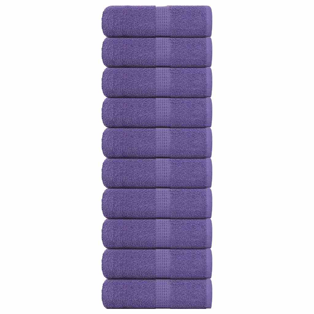 Vidaxl Soap Wipes 10 ST 30x30 cm 360 g m² 100% coton violet