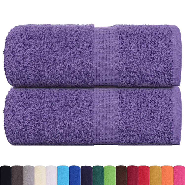 Vidaxl Guest Wipes 2 PCS 30x50 cm 360 g m² 100% coton violet